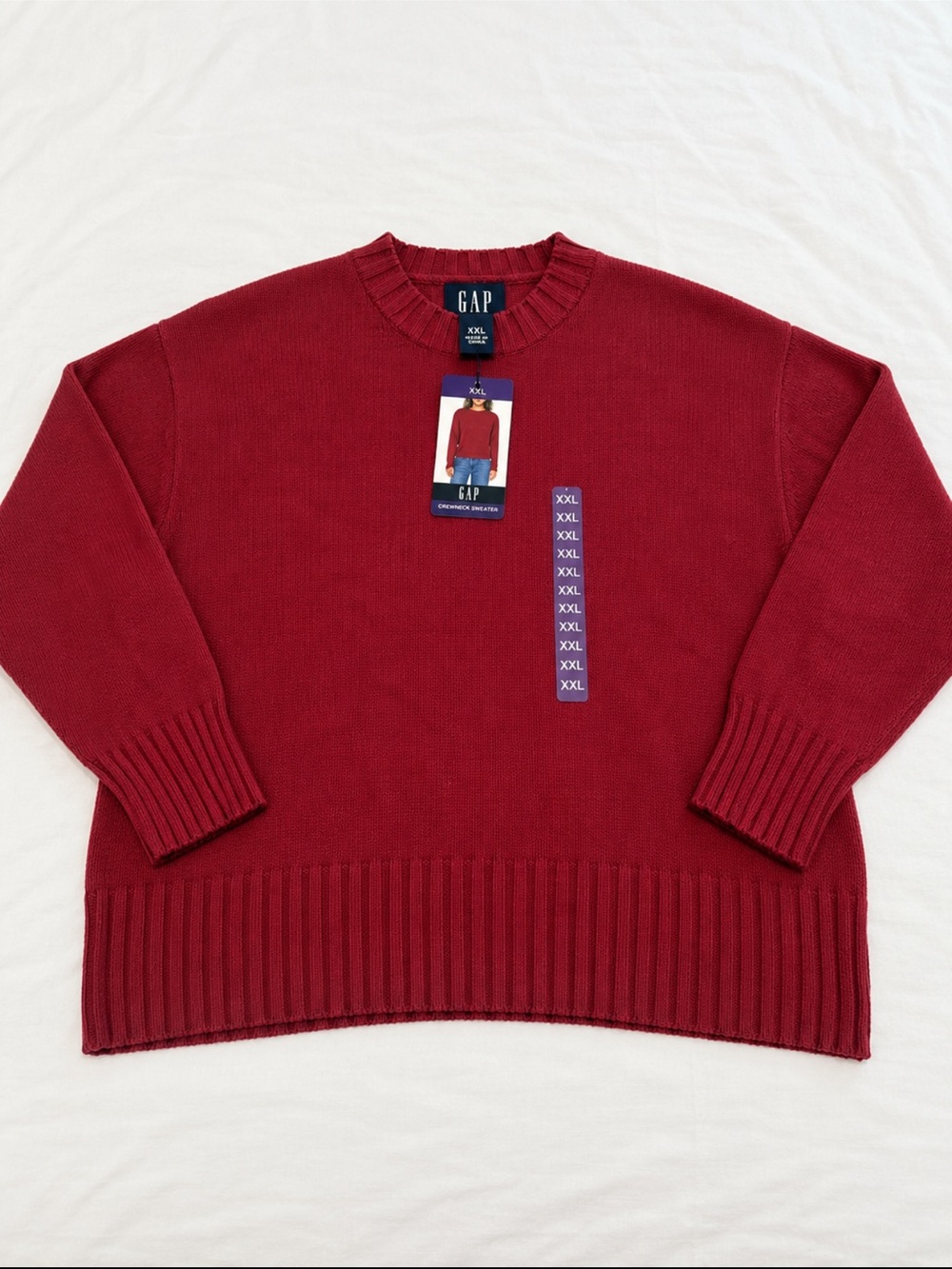 GAP Women’s Burgundy Crewneck Sweater